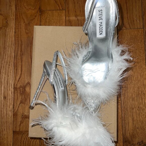 Steve Madden Shoes - Steve Madden Alexis -R rhinestone feather shoe